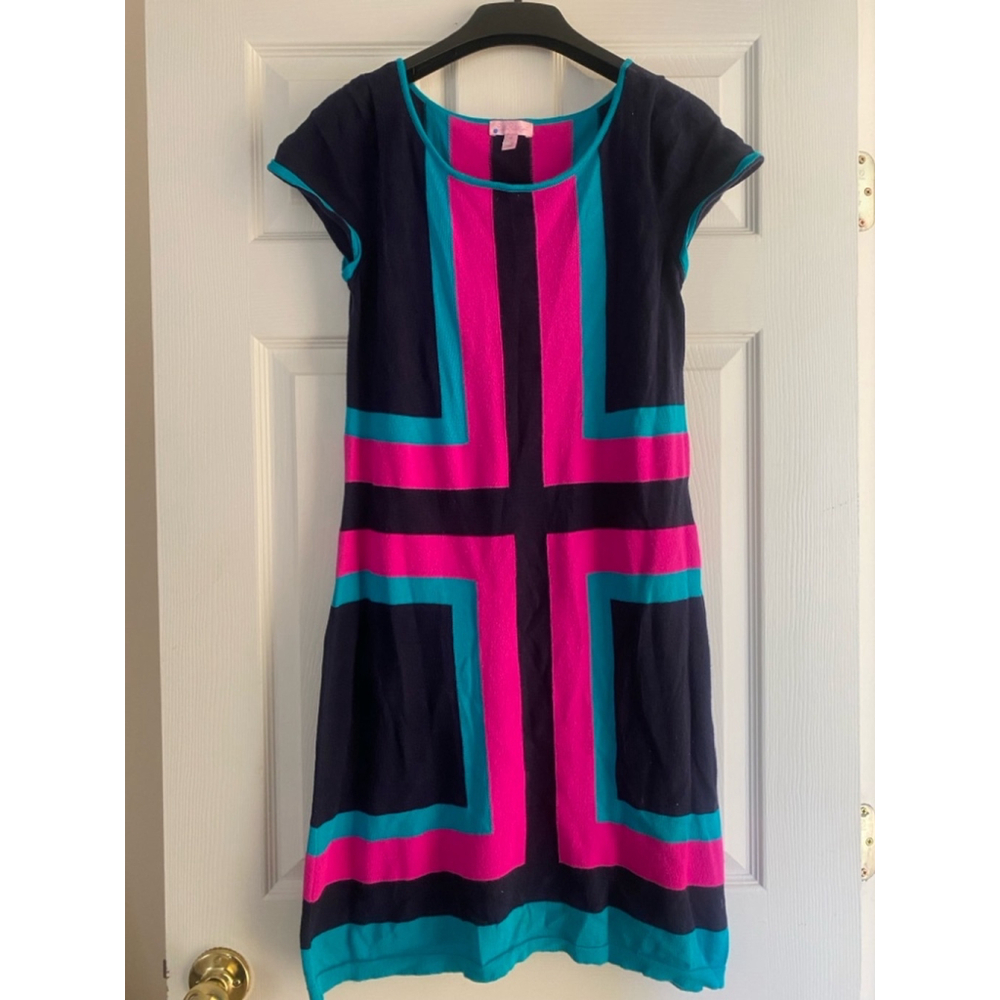 Women's Lilly Pulitzer Dress, Small - Navy, Pink